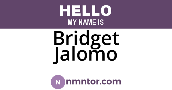 Bridget Jalomo