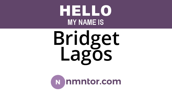 Bridget Lagos