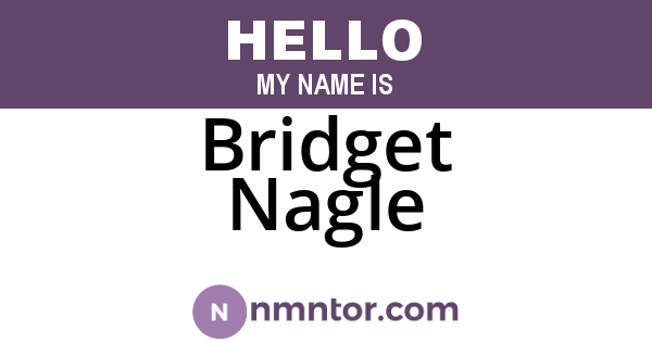 Bridget Nagle
