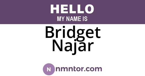 Bridget Najar