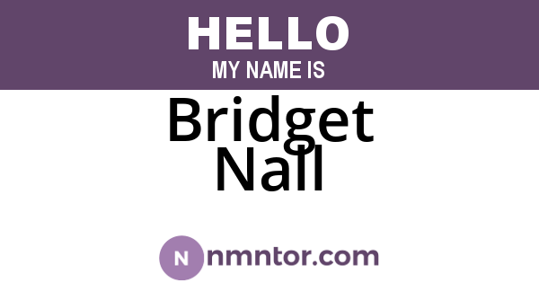Bridget Nall