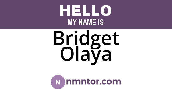 Bridget Olaya