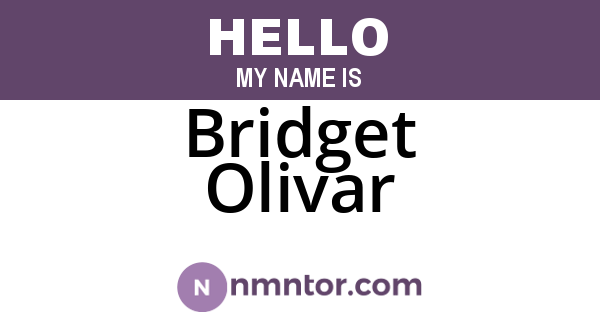 Bridget Olivar
