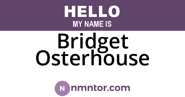 Bridget Osterhouse