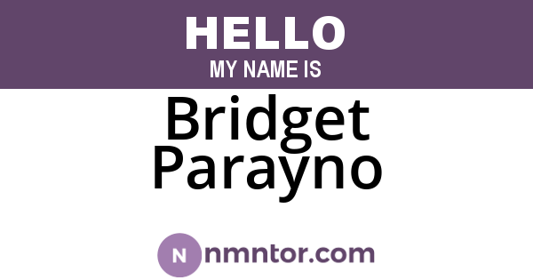 Bridget Parayno