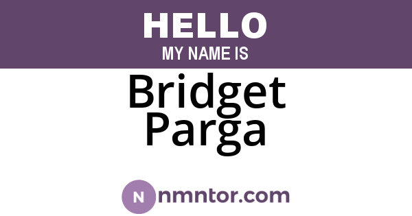 Bridget Parga