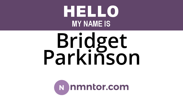 Bridget Parkinson