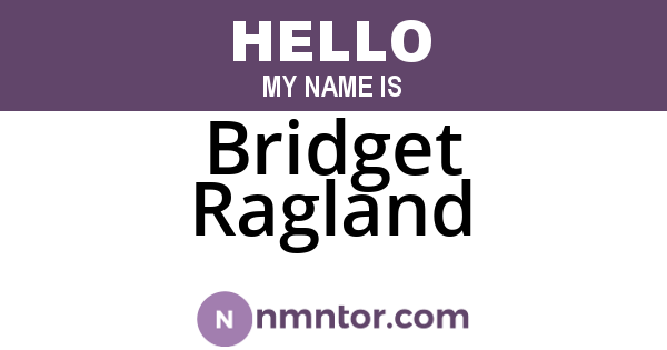 Bridget Ragland