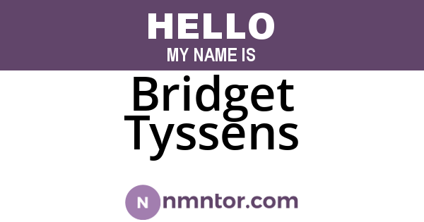 Bridget Tyssens