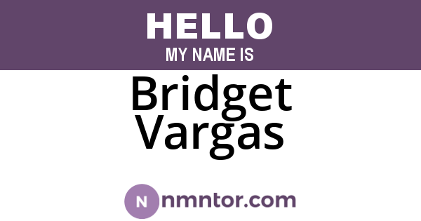 Bridget Vargas