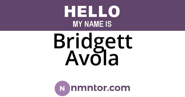 Bridgett Avola