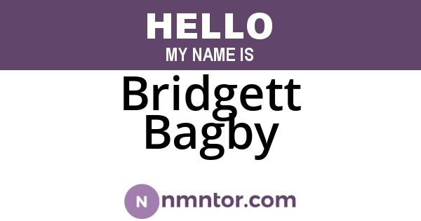 Bridgett Bagby