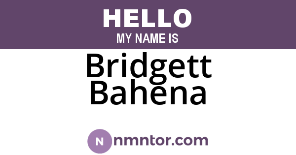 Bridgett Bahena