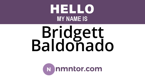 Bridgett Baldonado