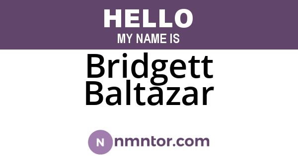 Bridgett Baltazar