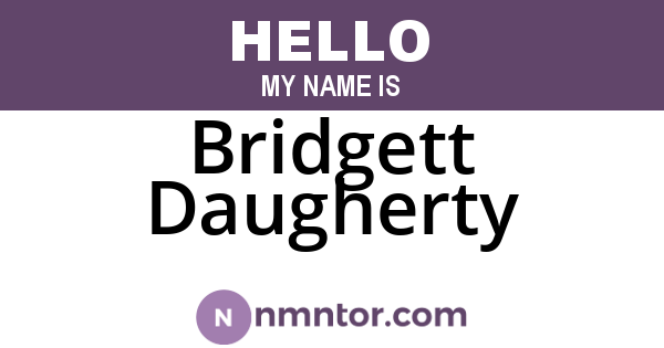 Bridgett Daugherty