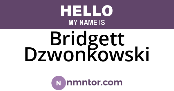 Bridgett Dzwonkowski