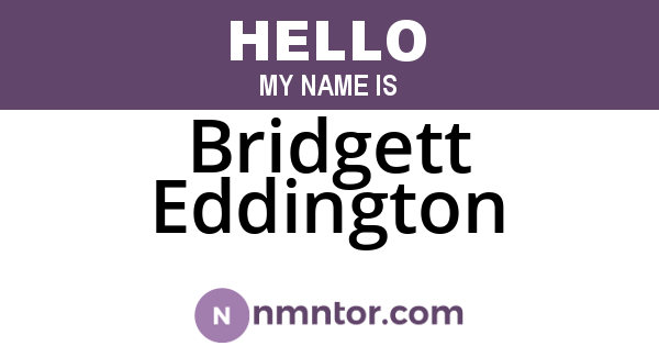 Bridgett Eddington