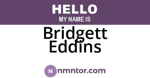 Bridgett Eddins