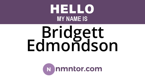 Bridgett Edmondson