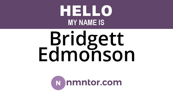Bridgett Edmonson