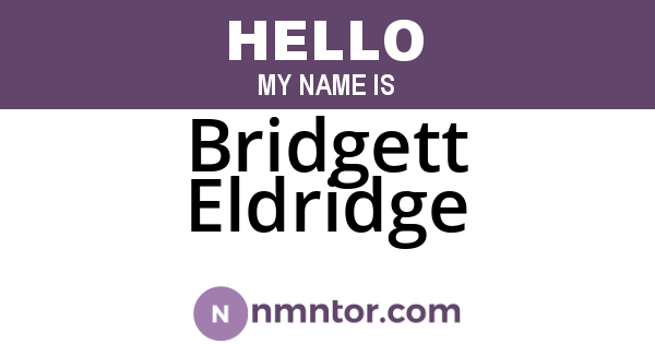 Bridgett Eldridge