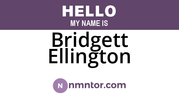 Bridgett Ellington