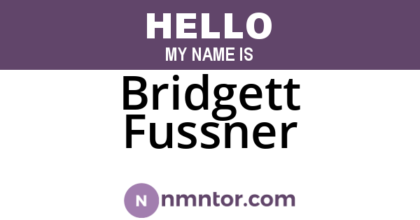 Bridgett Fussner