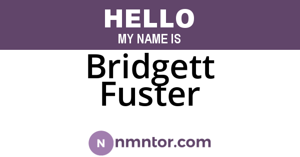 Bridgett Fuster