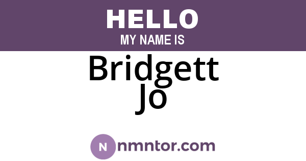Bridgett Jo