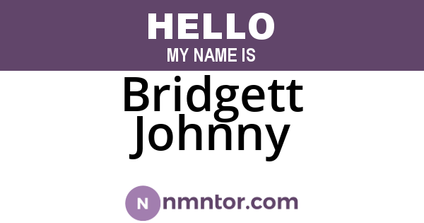 Bridgett Johnny