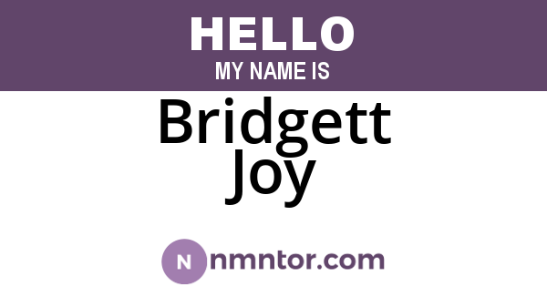 Bridgett Joy