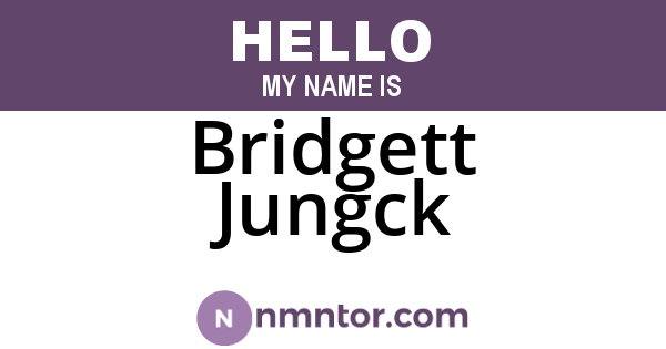 Bridgett Jungck