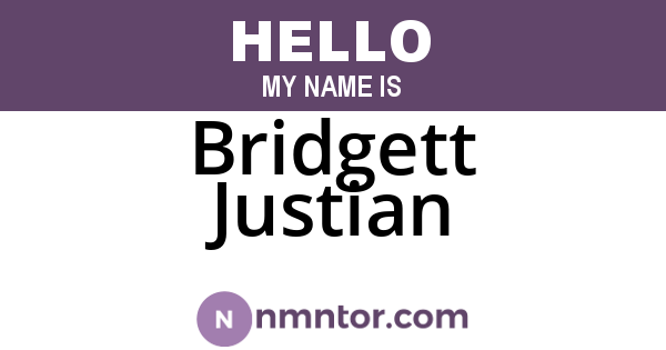 Bridgett Justian