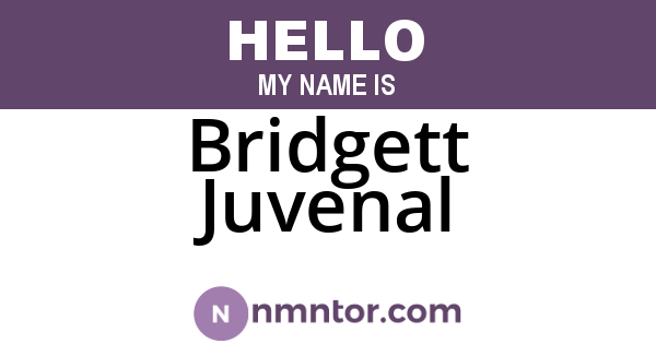 Bridgett Juvenal