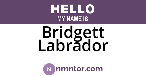 Bridgett Labrador