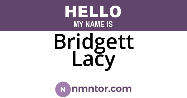Bridgett Lacy
