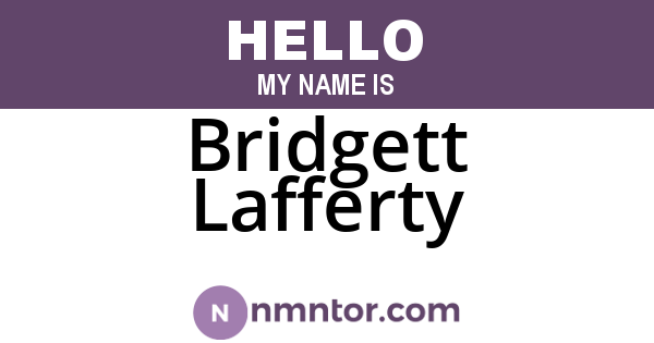 Bridgett Lafferty