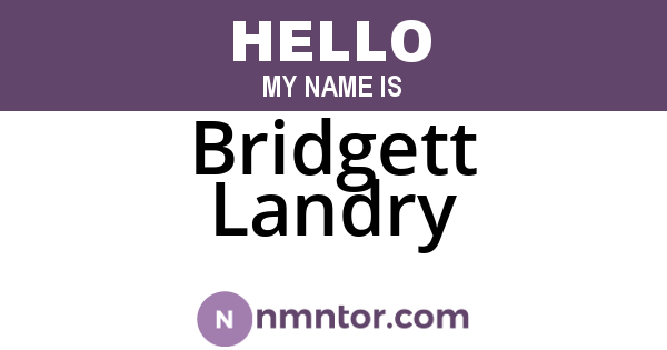 Bridgett Landry