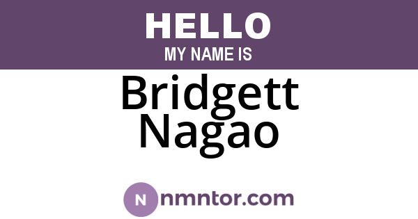 Bridgett Nagao
