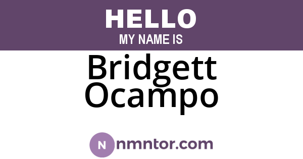 Bridgett Ocampo