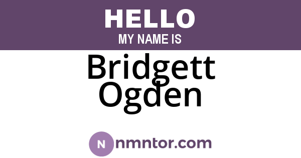 Bridgett Ogden