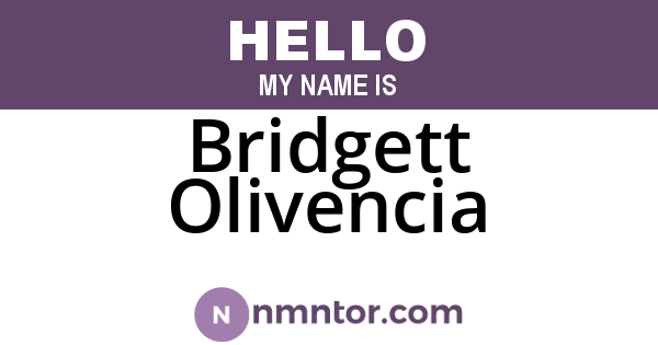 Bridgett Olivencia