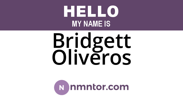 Bridgett Oliveros