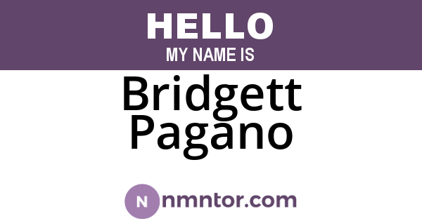 Bridgett Pagano