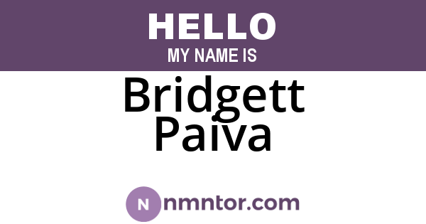 Bridgett Paiva