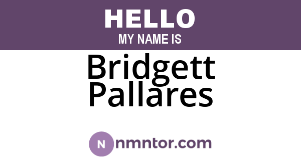 Bridgett Pallares