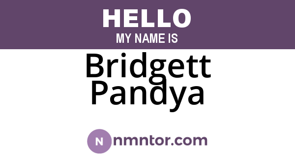 Bridgett Pandya