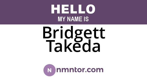 Bridgett Takeda