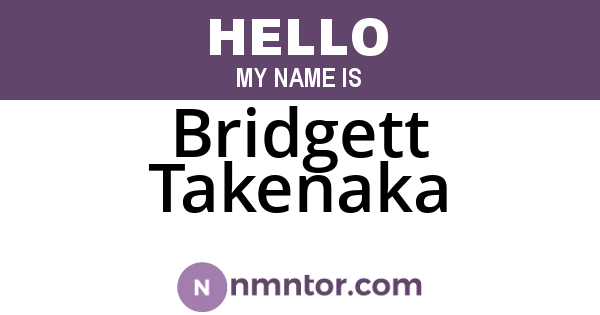Bridgett Takenaka